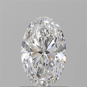 Cert. GIA 1.21 CT Oval Cut Natural Mined Diamond Loose D color VS1 clarity - Picture 1 of 2