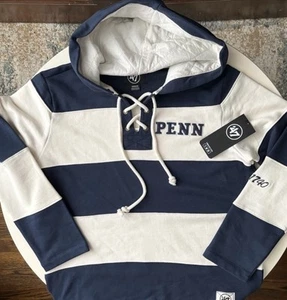 47’ Brand UPenn Quakers Clubhouse Flex Fair Catch Lacer Sweatshirt Medium New - Picture 1 of 8