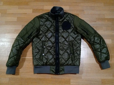 G-Star Raw Batt Quilted Bomber Jacket Size M Green - Image 1 of 4