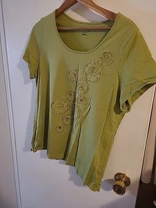 1X STUDIO WIRKS WOMEN'S SHIRT OLIVE GREEN - Picture 1 of 7