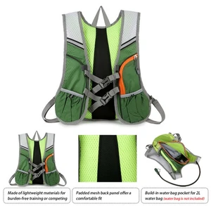 Breathable Hydration Backpack Nylon Reflective Water Bladder Backpack For XIAM - Picture 1 of 9