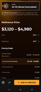 1877 indian head penny, excellent condition, bronze penny, two and a half inches - Picture 1 of 3