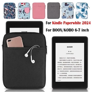 Wear Resistant 6-7 inch e-Reader Sleeve for Kobo/Boox/Kindle Paperwhite 2024 - Picture 1 of 23