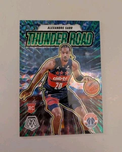 Alexandre Sarr 2024-25 Panini Mosaic Thunder Road Green Mosaic Prizm RC #19 - Picture 1 of 2