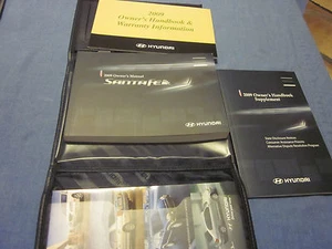 2009 HYUNDAI SANTAFE SANTA FE OWNERS MANUAL OWNER'S SET W/ CASE - Picture 1 of 1