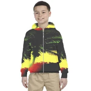 Kids Hoodie Rasta Jamaica Design 7434105219228 Hoodie Unisex For Children - Picture 1 of 4