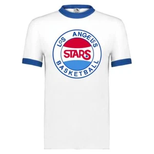 Los Angeles Stars Ringer T-shirt | ABA Basketball Team - Picture 1 of 5