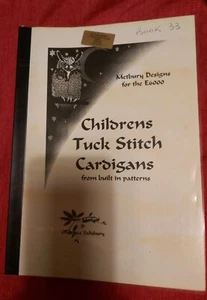 Knitting Machine Booklet -childrens Tuck Stitch Cardigans- Passap /Pfaff E6000 - Picture 1 of 1