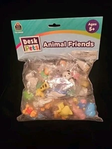 New 40Pcs Animal Erasers Desk Pets for Kids Assembled 3D Erasers. - Picture 1 of 6