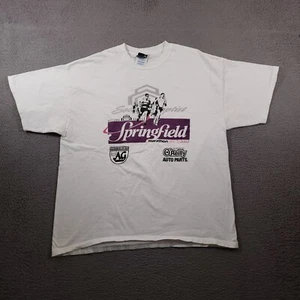 Camicia vintage Springfield Marathon uomo extra large bianca Louis Garneau maglietta - Foto 1 di 13