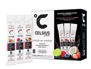 Celsius Energy 30 Sticks, 0 Sugar, Strawberry Coconut, Dragonfruit, Berry - Picture 1 of 5