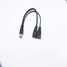Usb 3.0 Male To 2 Usb Female Data Hub Power Adapter Y Splitter Charging Cable