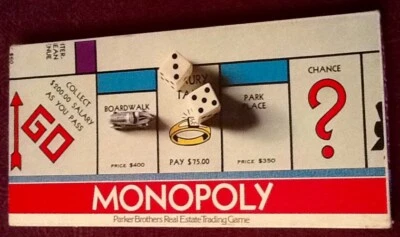  VINTAGE 1975 NO.9 MONOPOLY BOARD GAME Parker Brothers Complete!  - Image 1 of 4