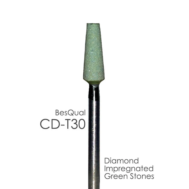 Dental Lab Diamond Green Stone Besqual CD-T30 Taper for zirconia and porcelain
