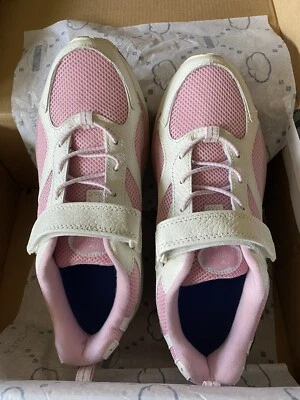 DR.Comfort Women's Victory Athletic Shoes  White Pink  Hook & Loop Closure - Image 1 of 4