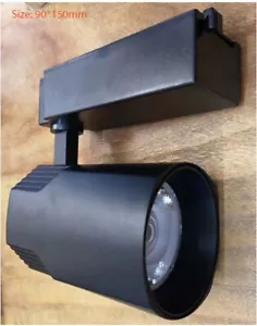 Schwarze Schienenleuchte Leuchte modern Metall halb bündig Strahler für Zuhause und Büro - Bild 1 von 2