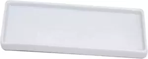 Ceramic Vanity Tray Small Rectangle, Bathroom Candle White Tray, Organizer... - Picture 1 of 11