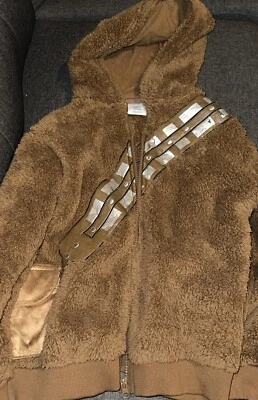 Star Wars Chewbacca Reversible Hoodie Jacket Size 7 / 8  - Image 1 of 4