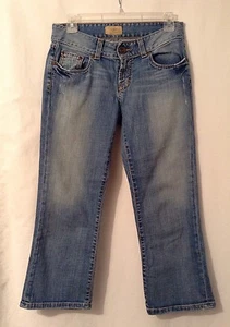 BKE Distressed Capri Cropped Denim Jeans Size 27 - Picture 1 of 4