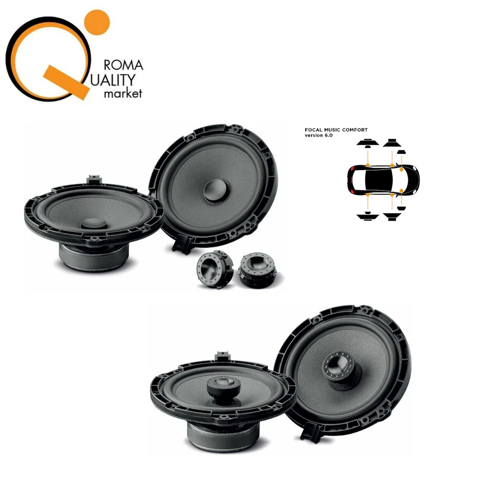 Kit 6 Altoparlanti Casse Auto Focal Inside PSA fit Opel Corsa F da 2019 - Immagine 1 di 4