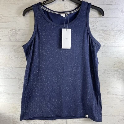 SOVEREIGN CODE Mens TANK TOP Medium Blue Paint Splatter Muscle Sleeveless Shirt - Image 1 of 4