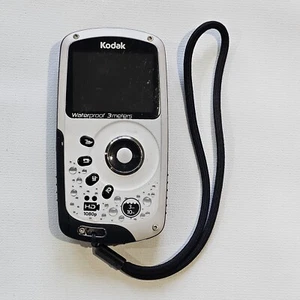 Kodak Playsport Zx3 Waterproof Video Camera HD 1080p White UNTESTED - Picture 1 of 6