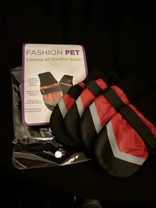 Fashion Pet Extreme All Weather Waterproof Dog Shoe Boots ..Size Medium -NEW! - Picture 1 of 4