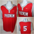 Mens Nike Dri Fit Phenom 5 Short Sleeve Baseball Jersey Shirt  Size L