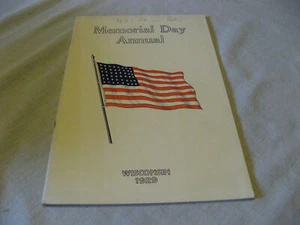 Vintage 1929 Wisconsin Merorial Day Annual Booklet The American Flag USA - Bild 1 von 3