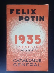 Rare Catalogue Felix Potin 1935 Vins et Alimentaire ETAT NEUF - Picture 1 of 5
