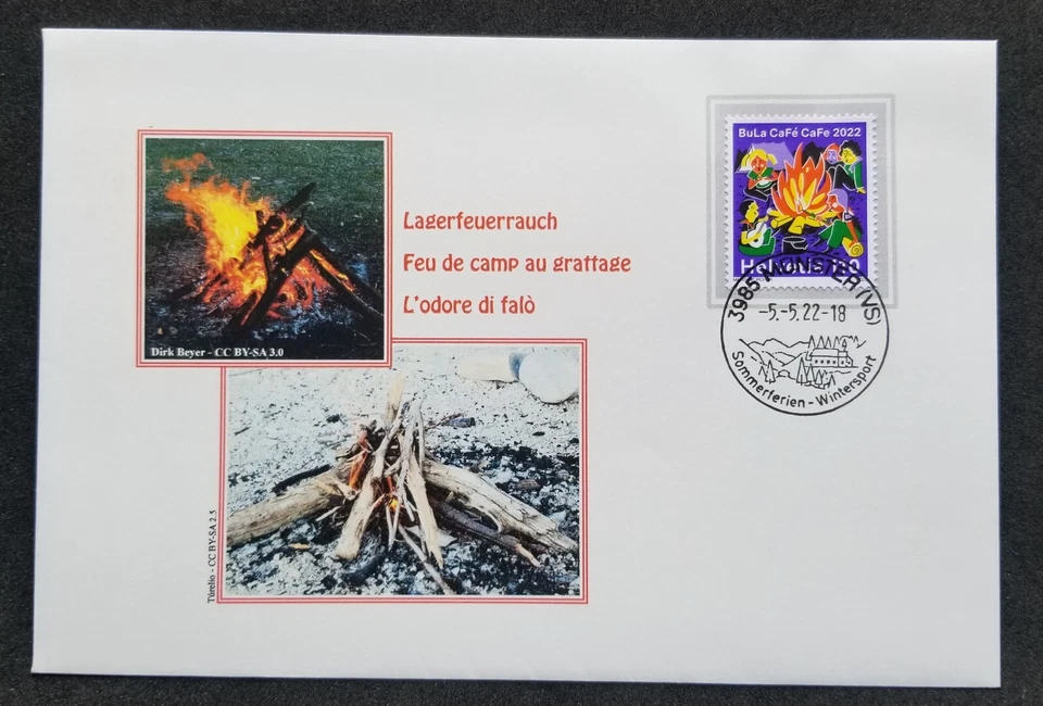 [SJ] Switzerland National Jamboree Girl Guide Scout 2022 (FDC) *Campfire smell - Image 1 of 4