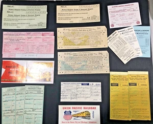 Railroad Ticket and Schedule Lot....Many different RR's as early as the 1940's - Picture 1 of 4