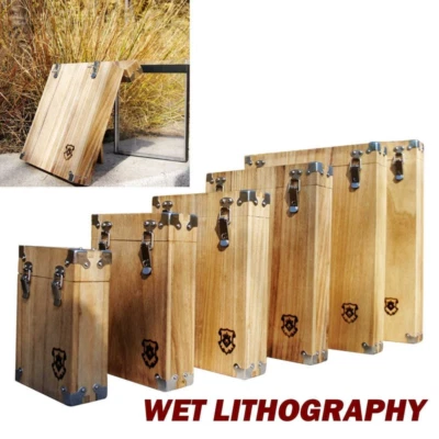 Tanque de viaje de fotografía de madera de 11 * 14 pulgadas 14 * 17 pulgadas para proceso de colodión de placa húmeda Foto 1 de 4