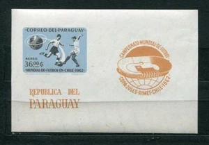 Paraguay 1962 Mi Block 29 MNH Imperf SS Sport Football  Soccer CV 140 euro 6847 - Picture 1 of 1
