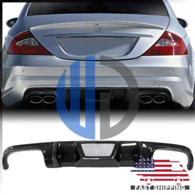 Difusor de fibra de carbono estilo w para Mercedes C219 W219 CLS55 CLS63 2005-2011 Foto 1 de 4