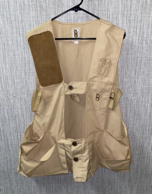 Bob Allen Mens Beige Multi Pocket Working Vest Size L USA Made - Image 1 of 4