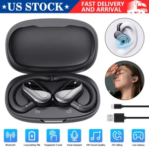 HIFI Earbuds Wireless Bluetooth Earphones Headphones Sports Ear Hook Running US - Picture 1 of 7