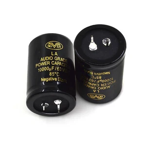 2x 10000uF 63V NOVER Fever Audio Amplifier Capacitor Capacitance 35x50mm - Picture 1 of 2