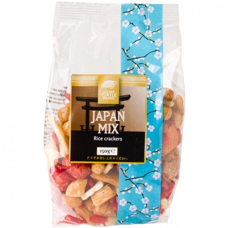 10er Pack - GOLDEN TURTLE - Japan Mix aus Reis- und Erdnusscrackern (10x 150g)  - Bild 1 von 1