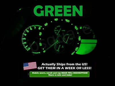 REAL Gauge Cluster LED Dash kit Bulb Green For Lexus iS300 01 - 05 2001 2005 - Image 1 of 2