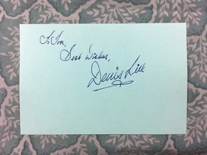 Denis Lill - The Royal - Batman - The Eagle Has Landed - Evita -Autographed 1979 - Picture 1 of 2