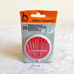 1940s Vintage Pony 12 Sewing Needle Compact Unused India Collectible Rare V242 - Picture 1 of 5