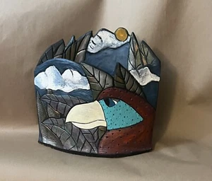Studio Made Ceramic Pottery Tropical Vase David Stabley - Picture 1 of 6