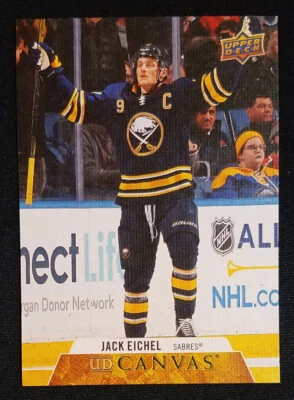 2020-21 Upper Deck Jack Eichel UD Canvas #C130 St. Louis Blues NM-MINT++ - Image 1 of 2