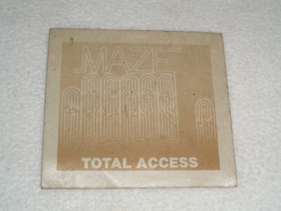 Maze Frankie Beverly Vintage 1980s Rare Concert Total Access Concert Pass - Image 1 of 4