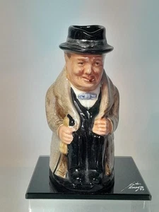 PEQUEÑA Jarra Toby Royal Doulton WINSTON CHURCHILL 4" 10 cm 5 Fotos Personaje D6175 - Imagen 1 de 5