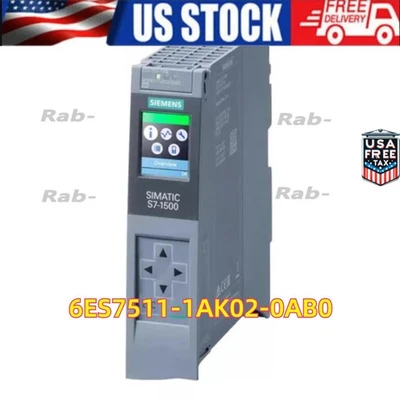 New Siemens 6ES7 511-1AK02-0AB0 SIMATIC S7-1500 CPU 1511-1 PN 6ES7511-1AK02-0AB0 - Image 1 of 4