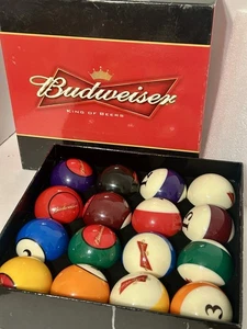 Budweiser Billiard Professional Pool Ball Set 2 1/4” PPG Item# N13272A - Picture 1 of 7