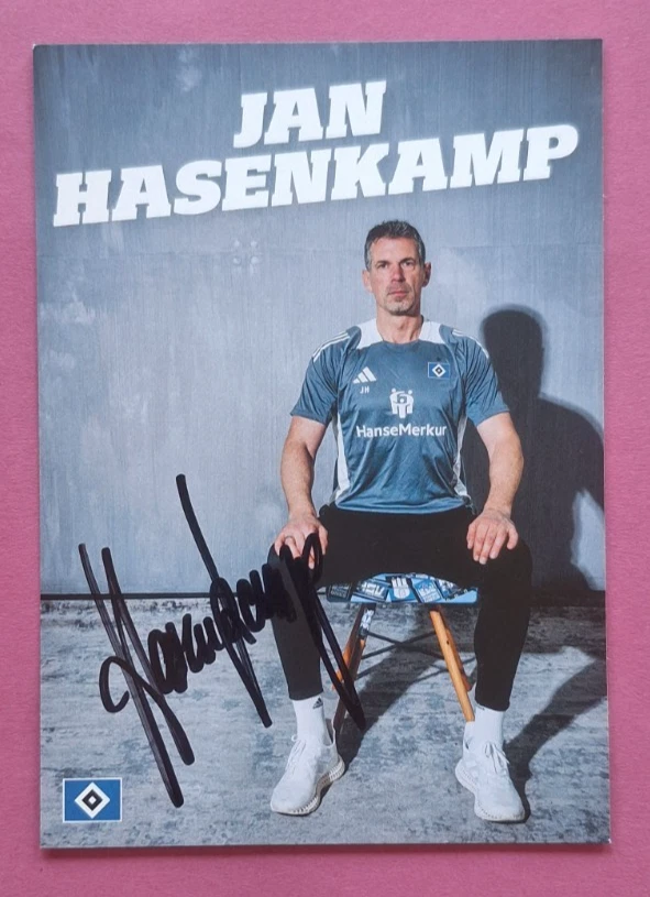 HSV Autogrammkarte Jan Hasenkamp, 2024/25, Hamburger SV-original signiert-SELTEN - Bild 1 von 1