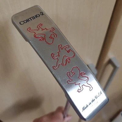 Piretti Cortino-2 Putter 34" Silver Finish Textured Grip Made in USA New - Image 1 of 4